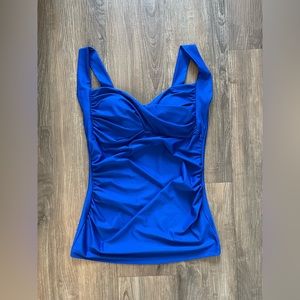 Stretchy Bright Blue Pinup Top